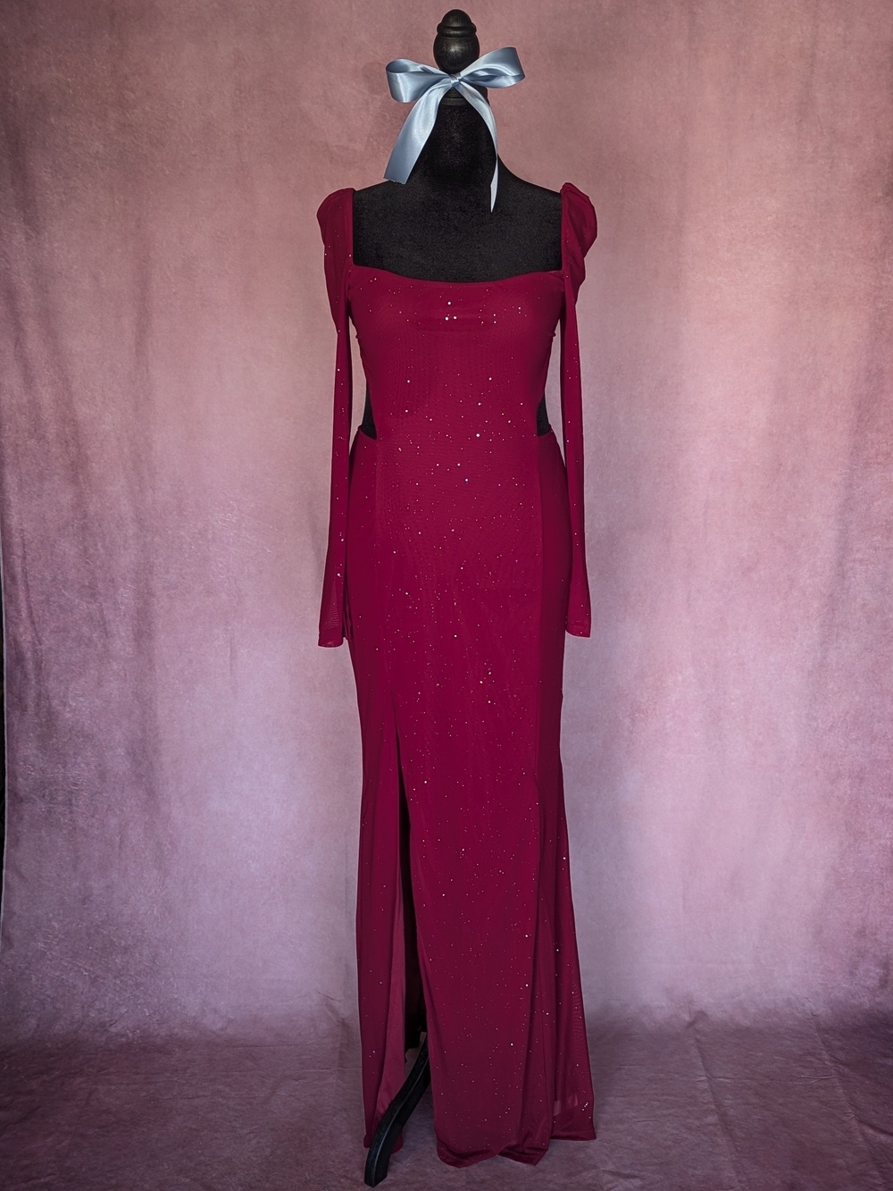 SHEIN Sparkly Cutout Maxi Dress - Size Large - NWT